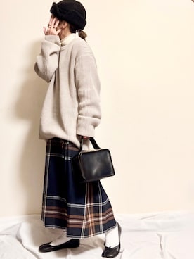 「halo commodity（ハロ　コモディティー）のアイテム」を使った、ayuMi◡̈さん（レディース・152cm）の冬コーディネート