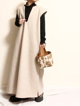 「chiiiibag」｜ayuMi◡̈さん（レディース・152cm）の冬コーディネート