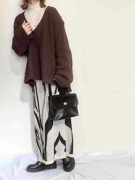 「ECRIRE×miho.a.nico」｜ayuMi◡̈さん（レディース・152cm）の冬コーディネート