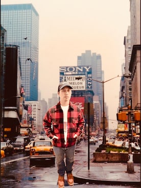 「Levi's（リーバイス）のアイテム（パンツ）」を使った、Scarecrowさん（メンズ・165cm）の冬コーディネート