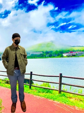 「アイテム（ニットキャップ/ビーニー）」を使った、Scarecrowさん（メンズ・165cm・30代）の冬コーディネート