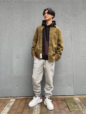 「DIESEL（ディーゼル）のアイテム（スウェットパンツ）」を使った、RYOさん（メンズ・177cm）の秋コーディネート
