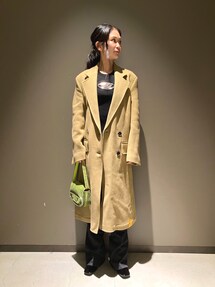 DIESEL 【Lサイズ】異素材オールブラックモッズコート DIESEL - Diesel モッズコート 2way XXSの通販 by ゆみ's shop