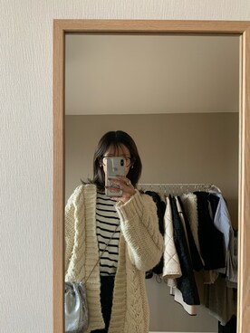 aさん（レディース・159cm）の冬コーディネート