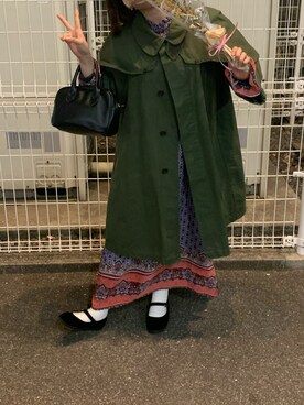 ダウンジャケット コートを使った ロングワンピース の人気ファッションコーディネート Wear