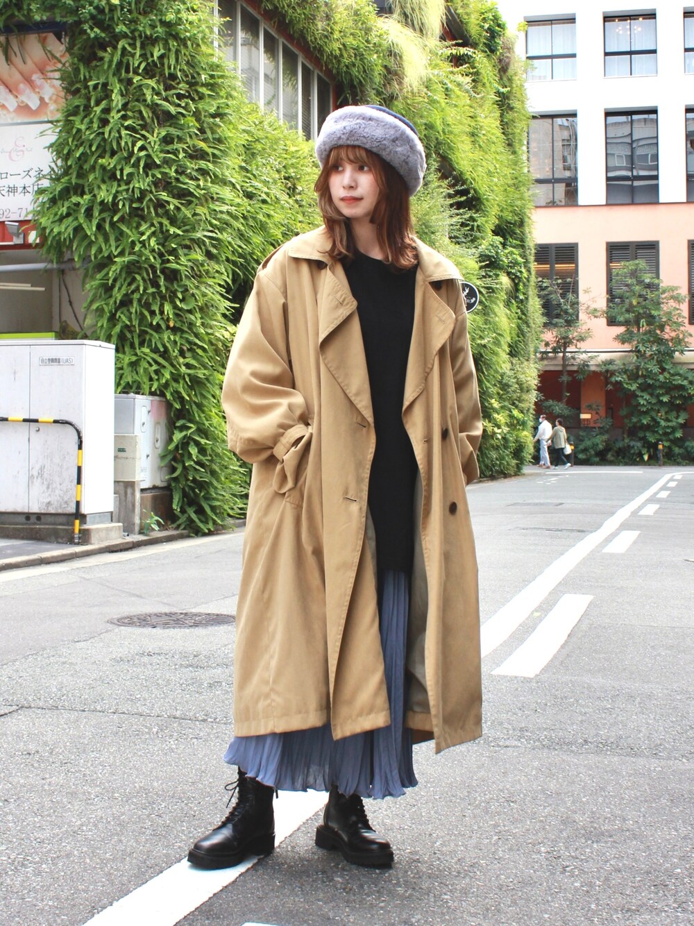 ジャケット&コート[ちゃこ］ チャコ(OVERRIDEソラリアプラザ)｜OVERRIDEのハットを使った