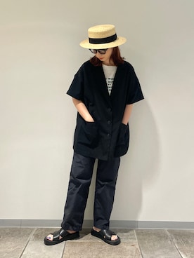 「OVERRIDE」｜チャコさん（レディース・157cm）の夏コーディネート