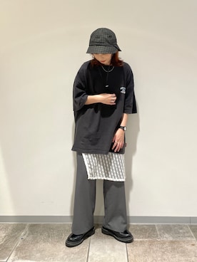「グレーコーデ」｜チャコさん（レディース・157cm）の夏コーディネート