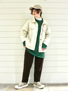 「ORNERTE」｜チャコさん（レディース・156cm）の冬コーディネート