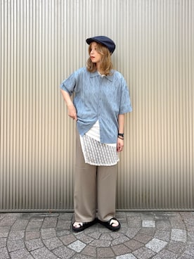 「arth（アース）のアイテム」を使った、チャコさん（レディース・157cm）の夏コーディネート
