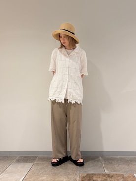 「arth（アース）のアイテム」を使った、チャコさん（レディース・157cm）の夏コーディネート