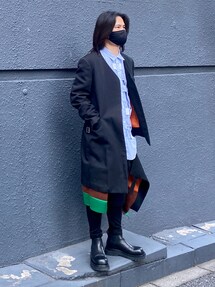 COMME des GARCONS HOMME PLUSのノーカラージャケットを使った
