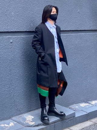 Tricot COMME des GARÇONS 黒ノーカラージャケット COMME des GARCONS COMME des GARCONS（コムデギャルソン