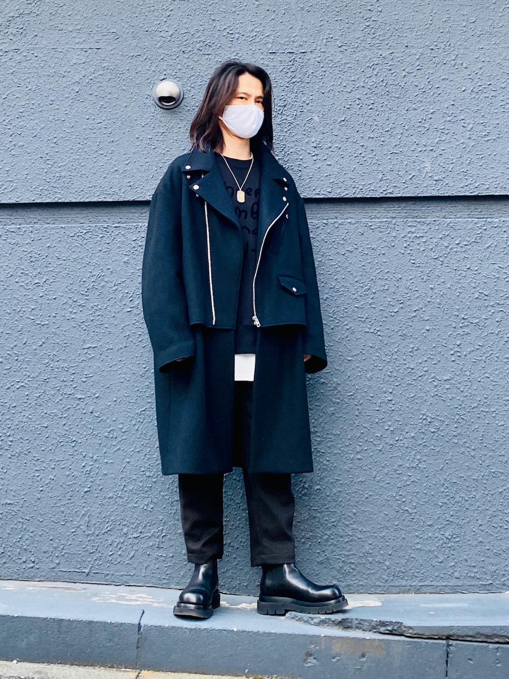 MR.GENTLEMANのライダースジャケットを使った人気ファッション