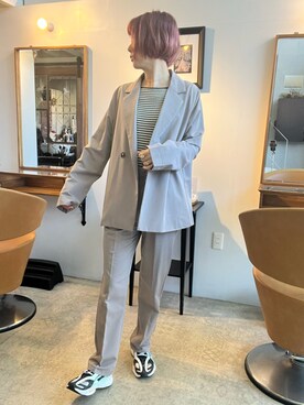 「adidas by Stella McCartney（アディダスバイステラマッカートニー）のアイテム（シューズ）」を使った、かよさん（レディース・162cm）の冬コーディネート