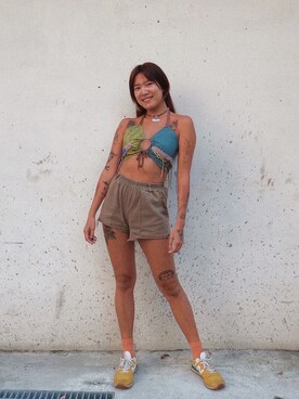 「OTOMEKKOのアイテム（トップス、その他）」を使った、Gwens Luさん（レディース・165cm）の春コーディネート