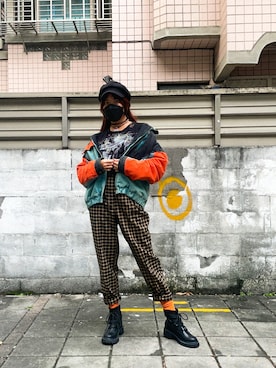 「no brand（ノーブランド）のアイテム（ジャケット/アウター、その他）」を使った、Gwens Luさん（レディース・165cm）の冬コーディネート