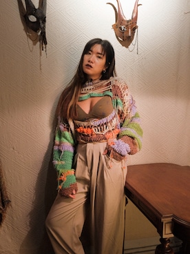 「OTOMEKKOのアイテム（その他トップス、その他）」を使った、Gwens Luさん（レディース・165cm）の冬コーディネート