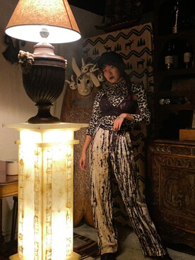 「ZARA（ザラ）のアイテム（パンツ、その他）」を使った、Gwens Luさん（レディース・165cm）の冬コーディネート