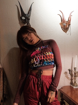 「OTOMEKKOのアイテム（その他トップス、その他）」を使った、Gwens Luさん（レディース・165cm）の冬コーディネート