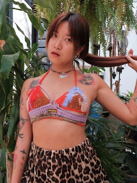 「OTOMEKKOのアイテム（その他トップス、その他）」を使った、Gwens Luさん（レディース・165cm）の春コーディネート