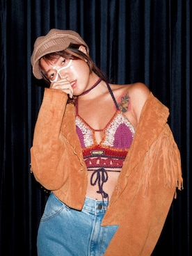 「no brand（ノーブランド）のアイテム（帽子、その他）」を使った、Gwens Luさん（レディース・165cm）の冬コーディネート