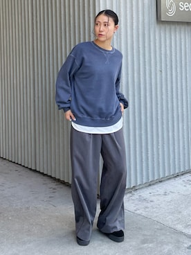 「アイテム（スウェット）」を使った、Shuruさん（レディース・162cm・20代）の秋コーディネート