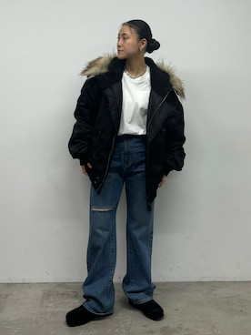 「アイテム（その他アウター）」を使った、Shuruさん（レディース・162cm）の秋コーディネート