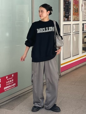 「アイテム（スウェット）」を使った、Shuruさん（レディース・162cm・20代）の秋コーディネート