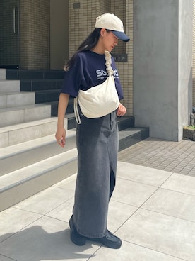 「アイテム（キャップ）」を使った、Shuruさん（レディース・162cm・20代）の夏コーディネート