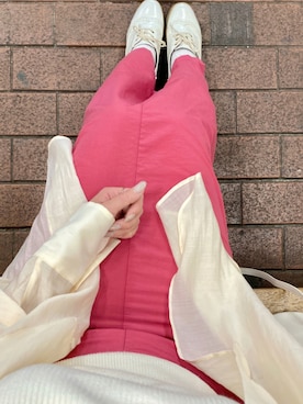 「PETIT BATEAU（プチバトー）のアイテム（キャミソール）」を使った、harunaさん（レディース・161cm）の夏コーディネート
