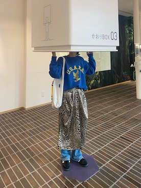 「アディダスオリジナルス」｜「アイテム（エコバッグ/サブバッグ）」を使った、☺︎さん（レディース・157cm）の秋コーディネート