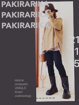 「relume」｜pakiraさん（レディース・155cm）の秋コーディネート
