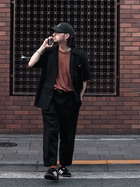 「schott（ショット）のアイテム（パンツ）」を使った、yamazakiさん（メンズ・170cm）の夏コーディネート