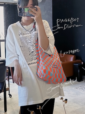 「LASTFRAME（ラストフレーム）のアイテム」を使った、ANGEさん（レディース・156cm）の秋コーディネート