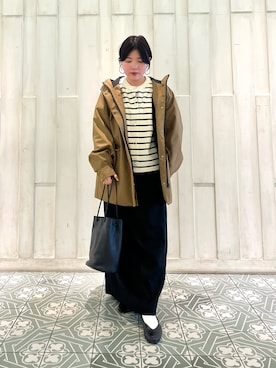 「URBAN RESEARCH DOORS（アーバンリサーチドアーズ）の防風/撥水ドロストフーディ（その他アウター）」を使った、kaoriさん（レディース・148cm）の秋コーディネート