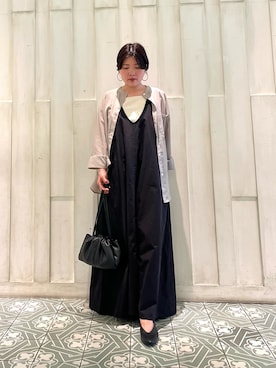 「アイテム（ジャンパースカート）」を使った、kaoriさん（レディース・148cm）の夏コーディネート