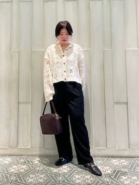 「URBAN RESEARCH DOORS（アーバンリサーチドアーズ）の2WAYスクエアショルダーバッグ（ショルダーバッグ）」を使った、kaoriさん（レディース・148cm）の秋コーディネート