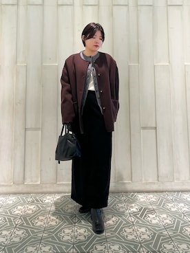 「アイテム（テーラードジャケット）」を使った、kaoriさん（レディース・148cm）の秋コーディネート