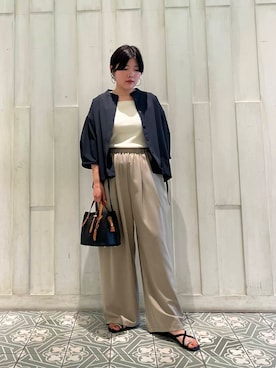 「アイテム（タンクトップ）」を使った、kaoriさん（レディース・148cm）の夏コーディネート