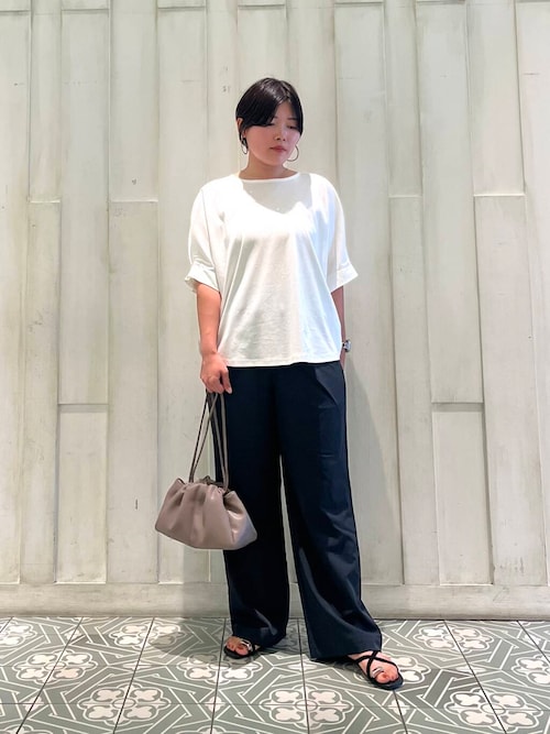 『仁村紗和さん着用』『UR TECH』サマシェアタックスリーブプルオーバー