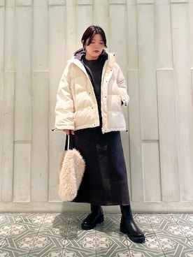 「アイテム（その他アウター）」を使った、kaoriさん（レディース・148cm）の冬コーディネート