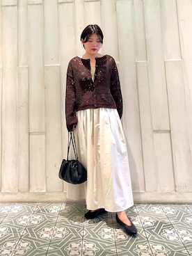 「アイテム（タンクトップ）」を使った、kaoriさん（レディース・148cm）の秋コーディネート