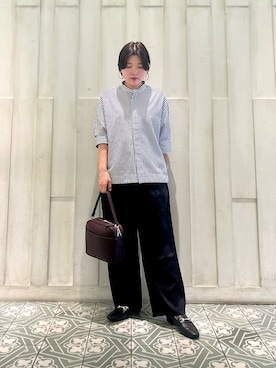 「URBAN RESEARCH DOORS（アーバンリサーチドアーズ）の2WAYスクエアショルダーバッグ（ショルダーバッグ）」を使った、kaoriさん（レディース・148cm）の夏コーディネート