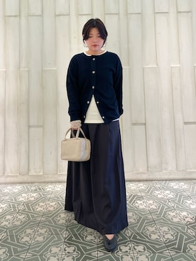 「アイテム（ボストンバッグ）」を使った、kaoriさん（レディース・148cm）の秋コーディネート