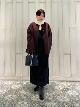 「アイテム（ワンピース/ドレス）」を使った、kaoriさん（レディース・148cm）の秋コーディネート