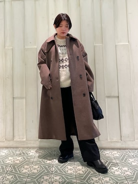 「アイテム（テーラードジャケット）」を使った、kaoriさん（レディース・148cm）の冬コーディネート