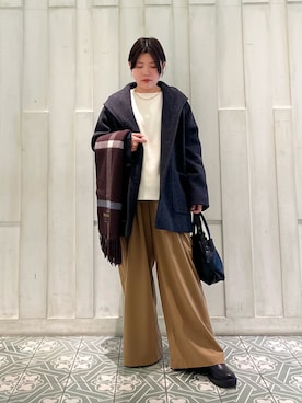 「アイテム（テーラードジャケット）」を使った、kaoriさん（レディース・148cm）の冬コーディネート