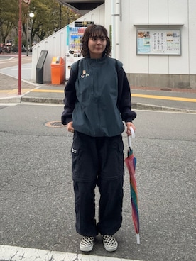 「FFEIN（フェイン）のアイテム」を使った、Riiさん（レディース・157cm）の春コーディネート