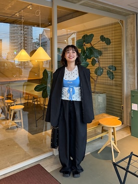 「common gull products.（コモンガルプロダクツ）のアイテム」を使った、Riiさん（レディース・157cm）の春コーディネート